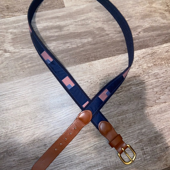 Men’s Leather Man LTD Flag belt - Picture 2 of 6